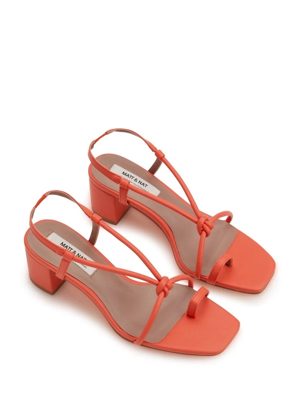 Matt & Nat Amavi Vegan Heels Orange